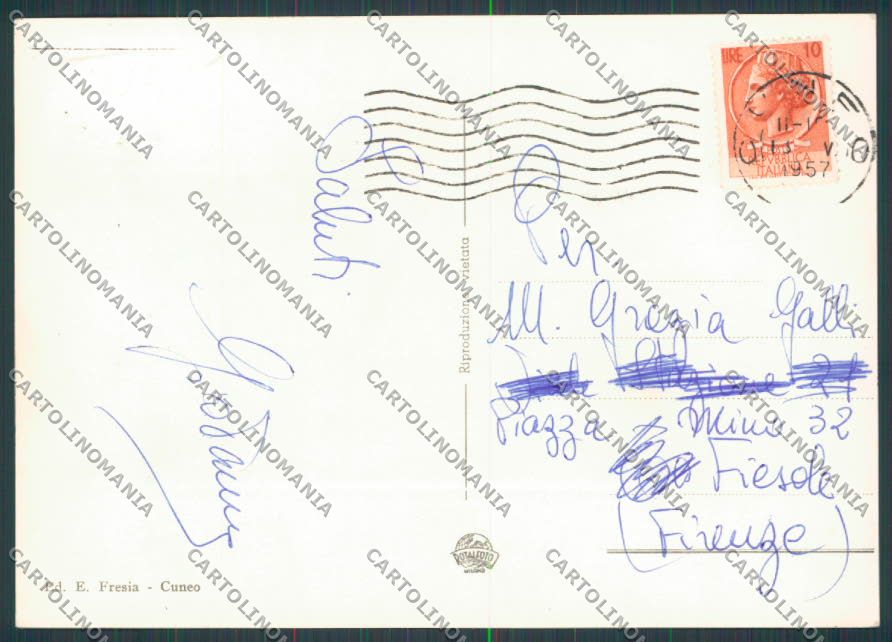 Cuneo Città saluti da foto FG cartolina BB3443 – retro