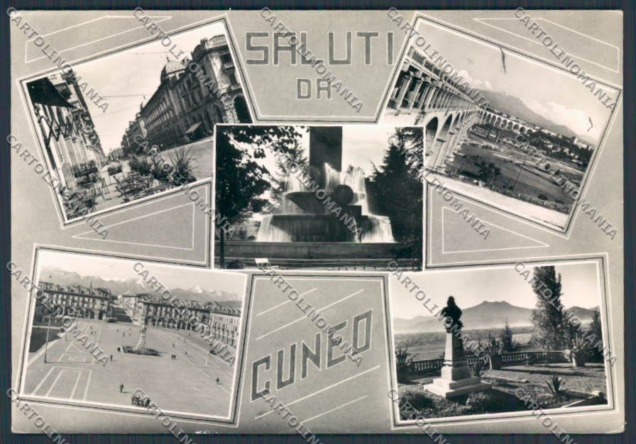 Cuneo Città saluti da foto FG cartolina BB3445 – fronte
