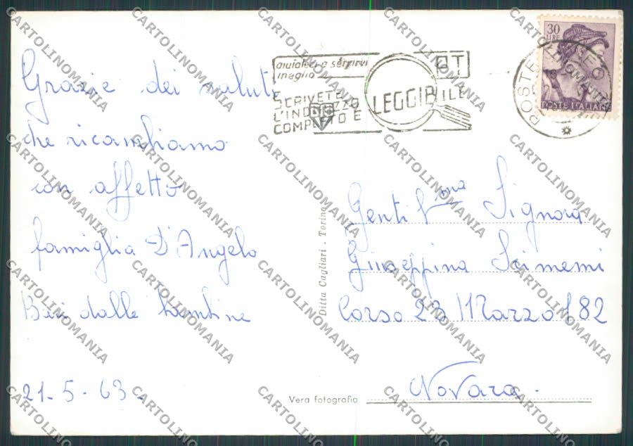 Cuneo Città saluti da foto FG cartolina BB3447 – retro