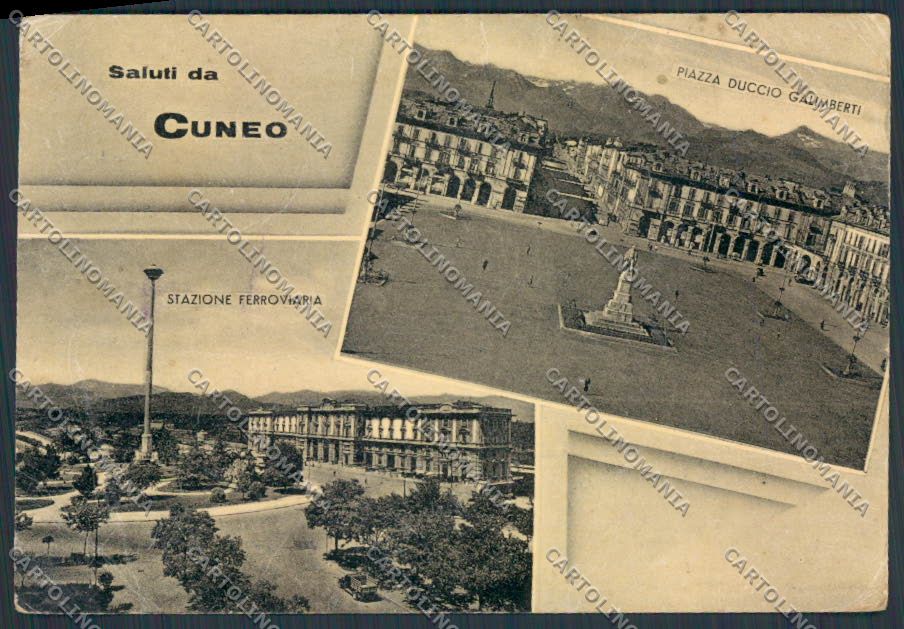 Cuneo Città saluti da PIEGHINE FG cartolina BB3450 – fronte
