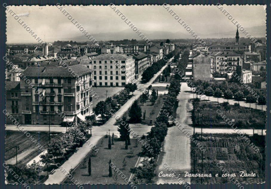 Cuneo Città Corso Dante foto FG cartolina BB3455 – fronte
