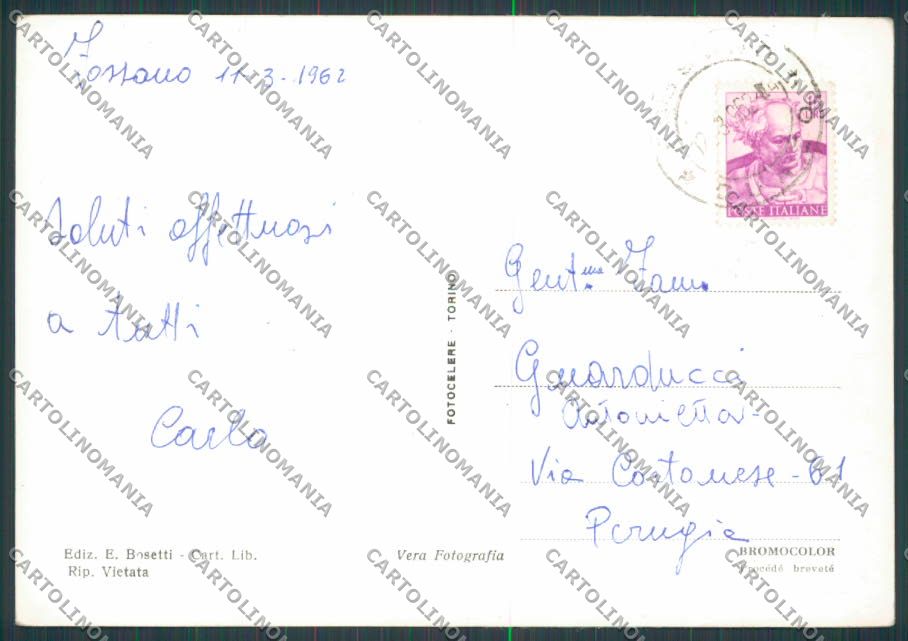 Cuneo Fossano saluti da ABRASA foto FG cartolina BB3459 – retro