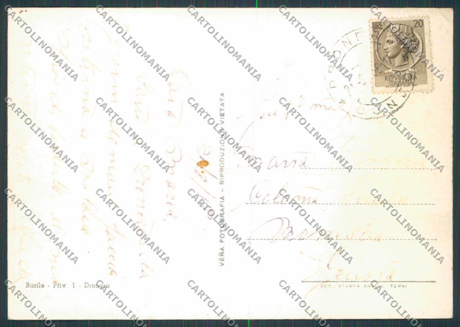 Cuneo Dronero Panorama foto FG cartolina BB3467 – retro