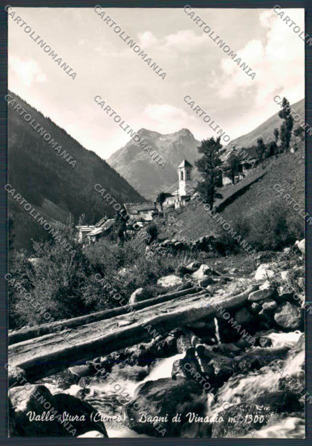 Cuneo Vinadio Bagni di foto FG cartolina BB3472 – fronte