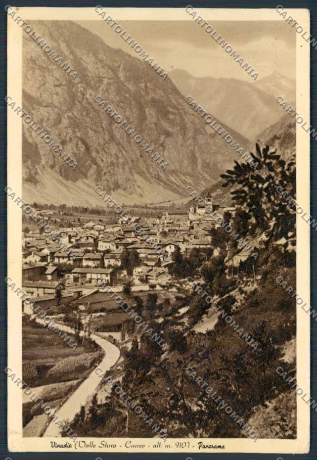 Cuneo Vinadio Panorama FG cartolina BB3474 – fronte