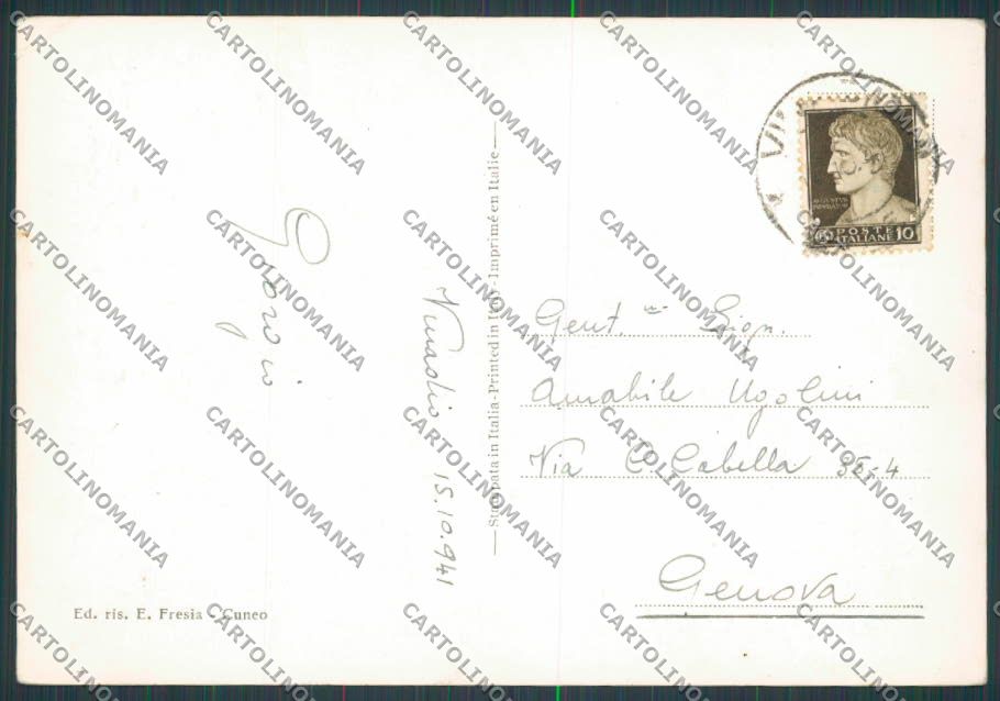Cuneo Vinadio Panorama FG cartolina BB3474 – retro