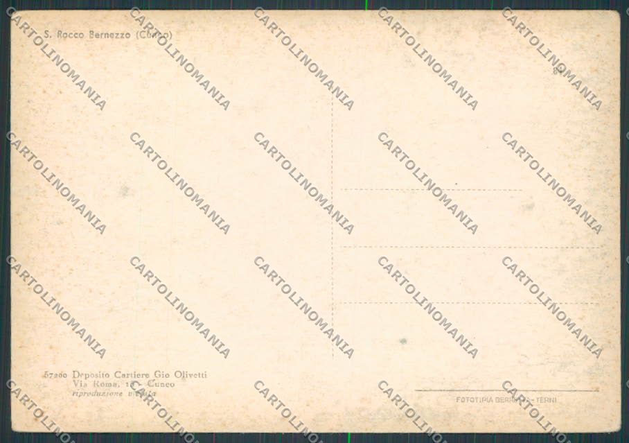 Cuneo San Rocco Bernezzo Chiesa FG cartolina BB3476 – retro