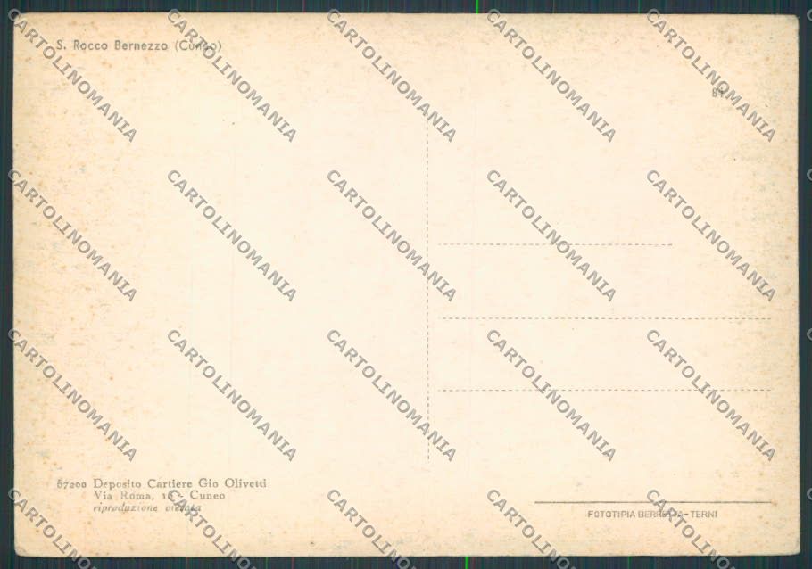 Cuneo San Rocco Bernezzo Chiesa FG cartolina BB3477 – retro