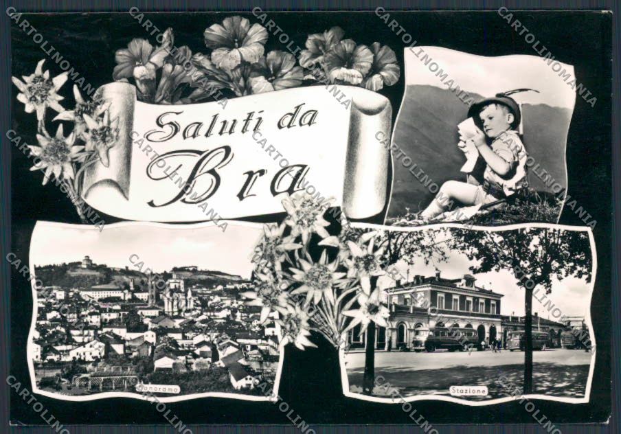 Cuneo Bra saluti da foto FG cartolina BB3490 – fronte