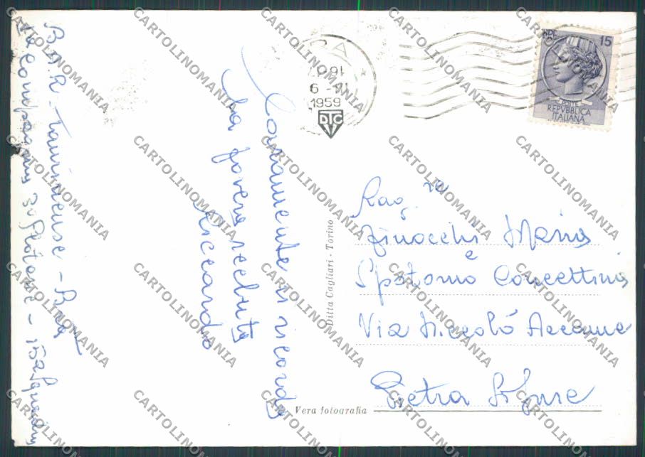 Cuneo Bra saluti da foto FG cartolina BB3490 – retro