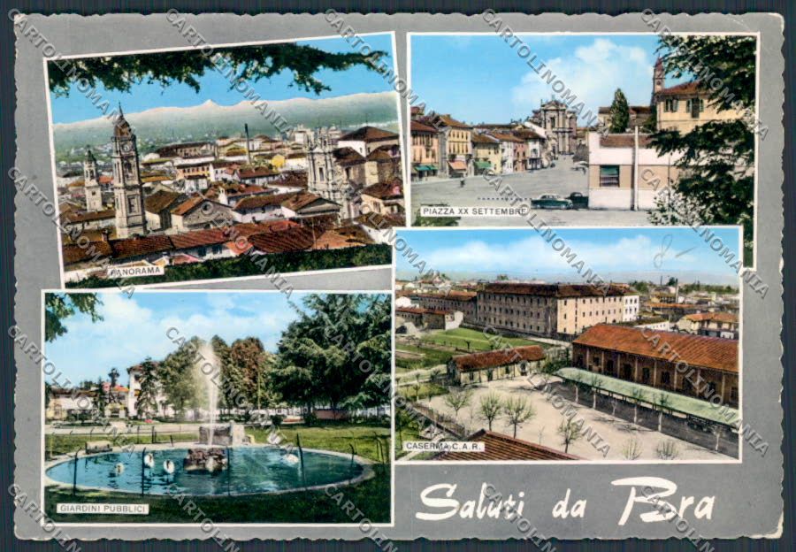 Cuneo Bra saluti da foto FG cartolina BB3491 – fronte