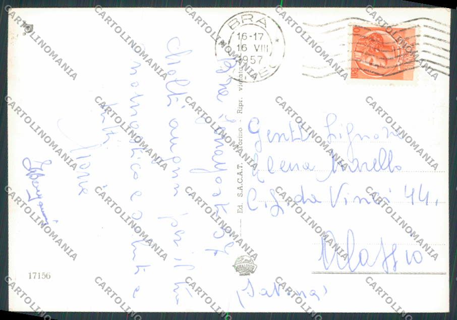Cuneo Bra Giardini foto FG cartolina BB3494 – retro
