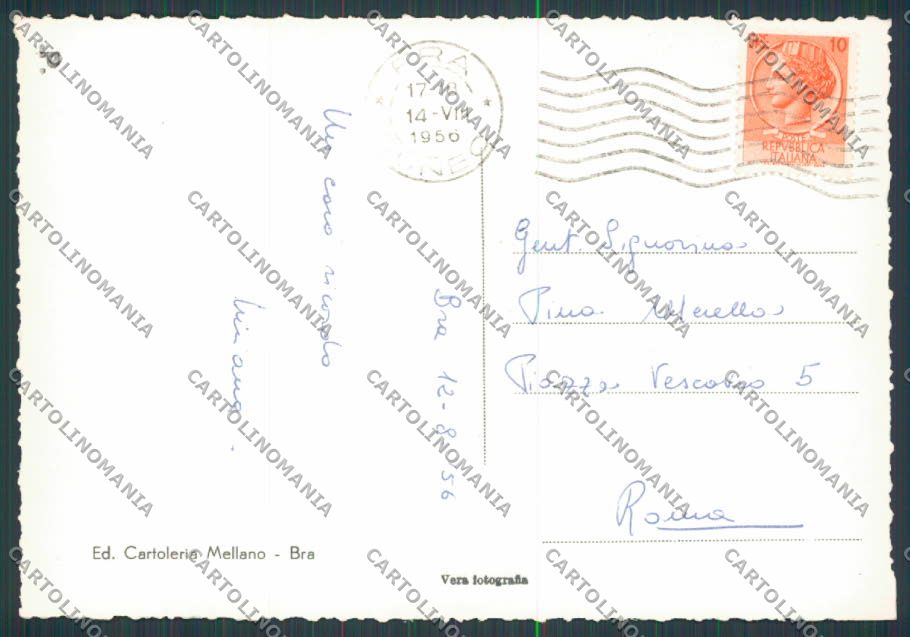 Cuneo Bra Santuario Madonna dei Fiori foto FG cartolina BB3496 – retro