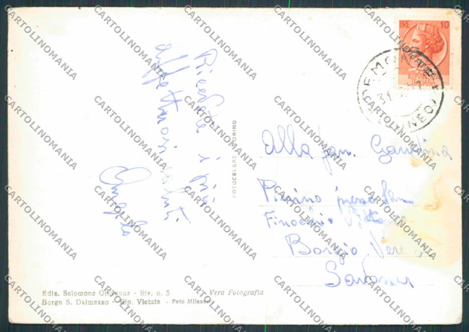 Cuneo Borgo San Dalmazzo foto FG cartolina BB3502 – retro