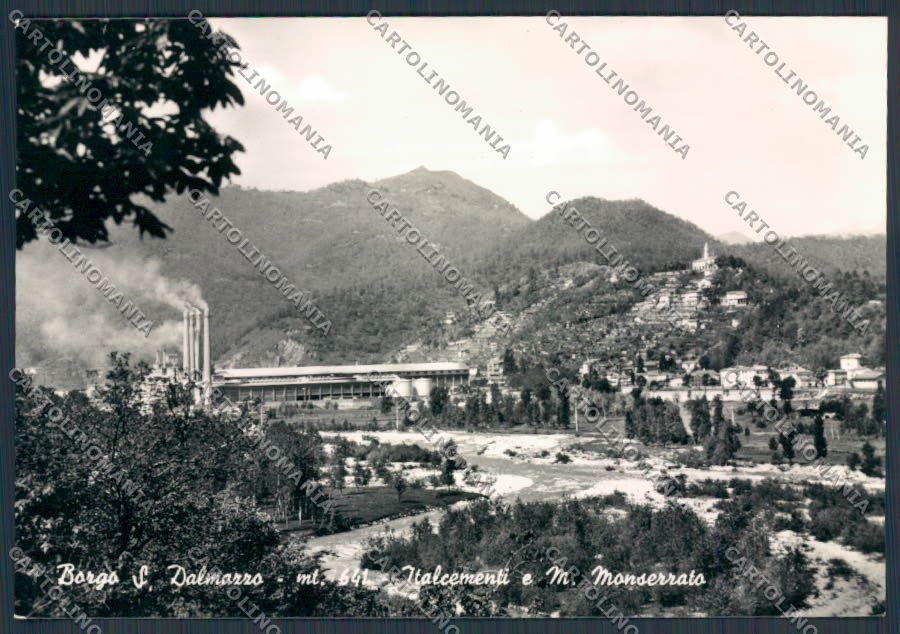 Cuneo Borgo San Dalmazzo Italcementi foto FG cartolina BB3503 – fronte