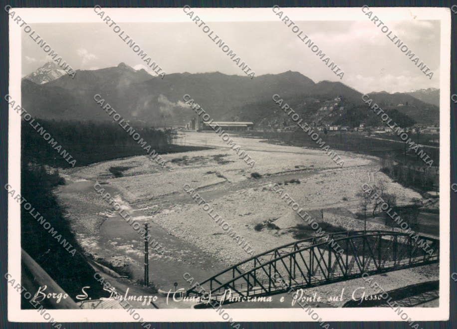 Cuneo Borgo San Dalmazzo Ponte sul Gesso foto FG cartolina BB3504 – fronte