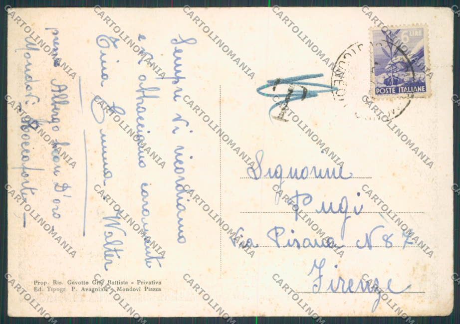 Cuneo Roccaforte Mondovì Panorama FG cartolina BB3508 – retro