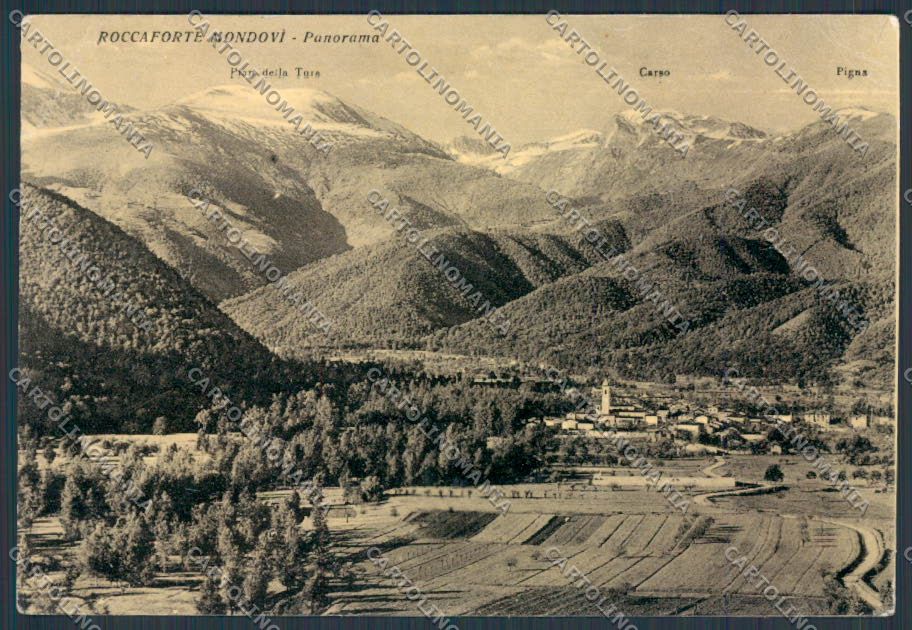 Cuneo Roccaforte Mondovì PIEGA FG cartolina BB3509 – fronte