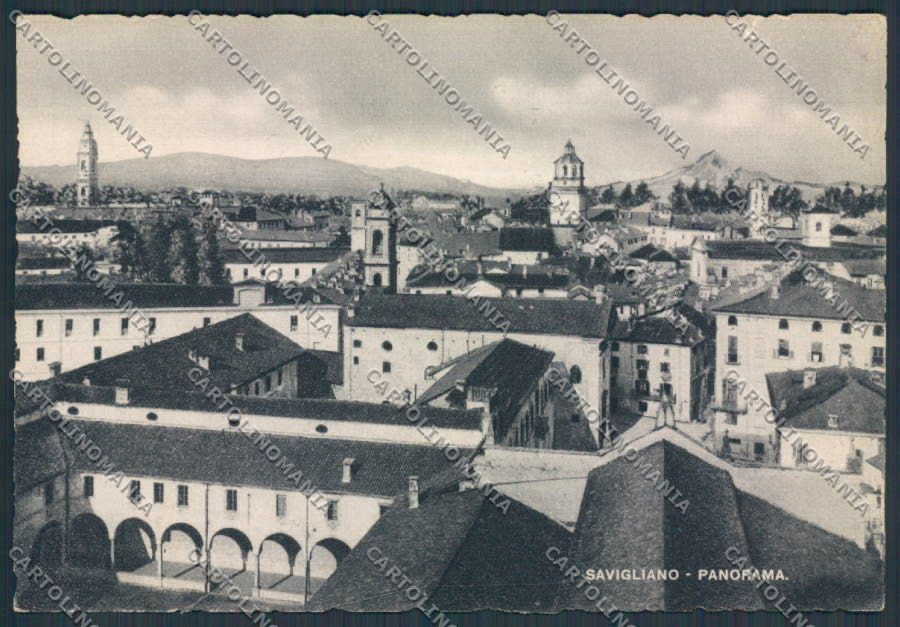 Cuneo Savigliano Panorama FG cartolina BB3514 – fronte