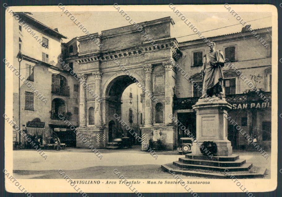 Cuneo Savigliano Arco PIEGHE FG cartolina BB3515 – fronte