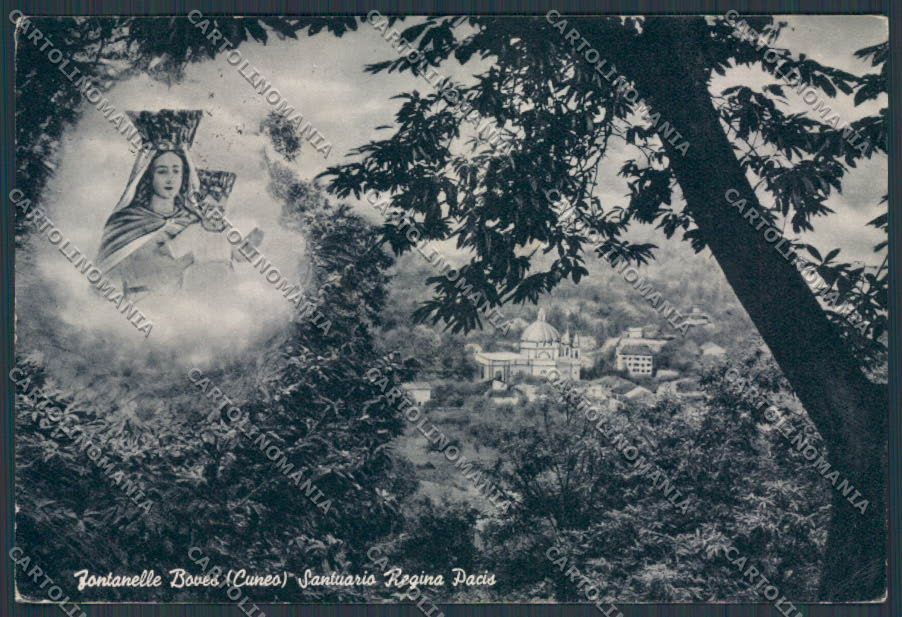 Cuneo Boves Fontanelle Santuario FG cartolina BB3519 – fronte