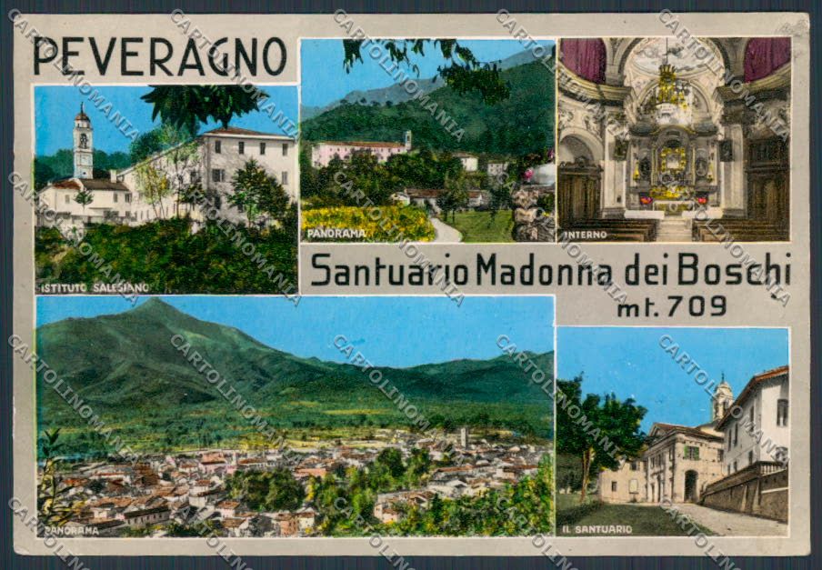 Cuneo Peveragno Santuario Madonna dei Boschi foto FG cartolina BB3522 – fronte