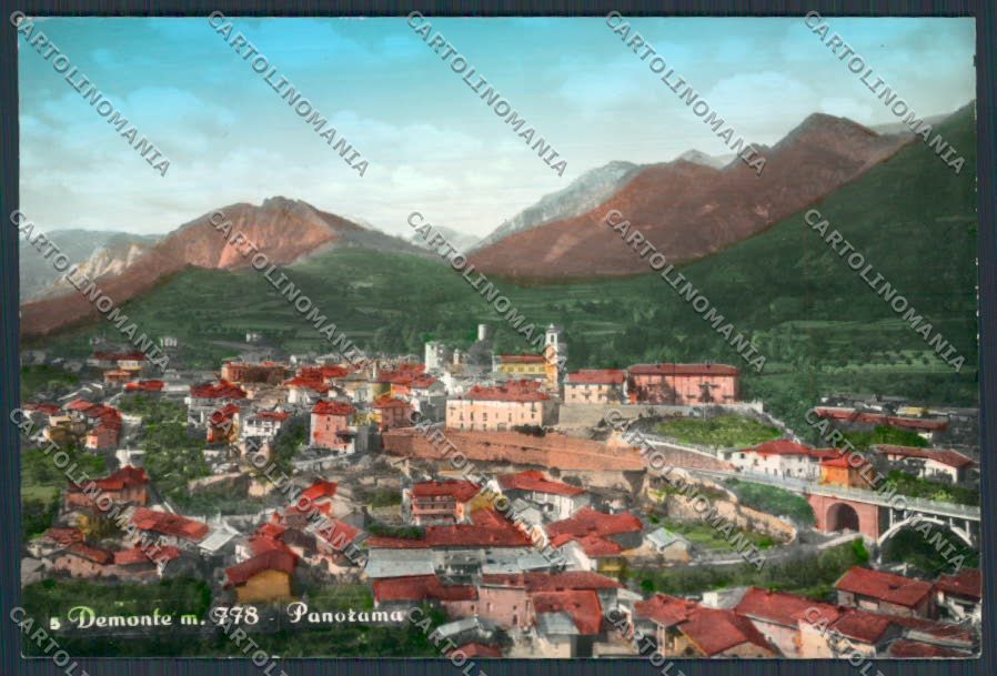 Cuneo Demonte PIEGHE foto FG cartolina BB3527 – fronte