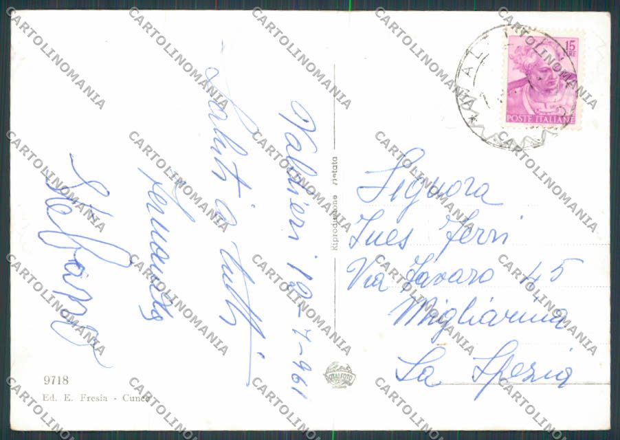 Cuneo Valdieri Panorama foto FG cartolina BB3553 – retro