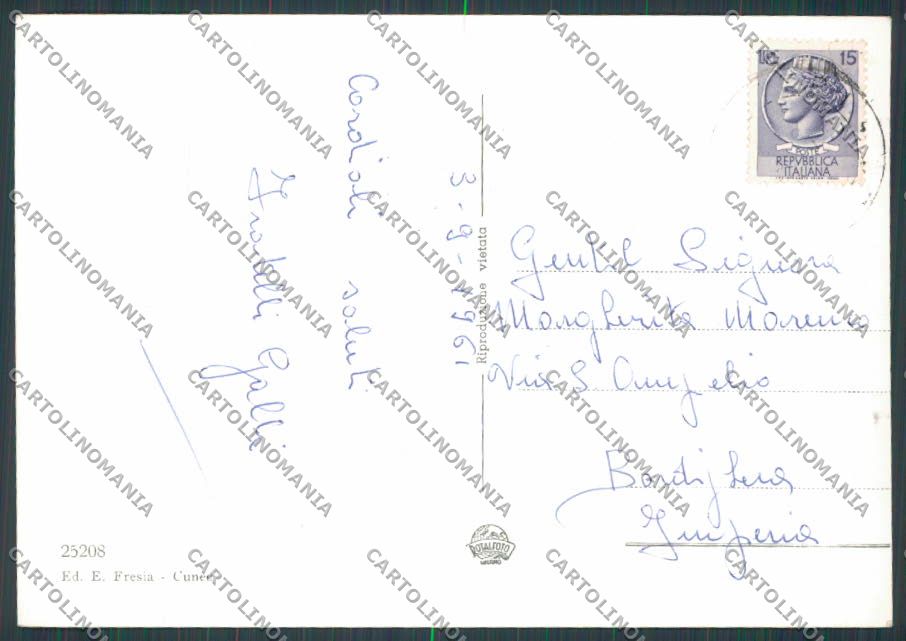 Cuneo Valdieri Sant Anna foto FG cartolina BB3554 – retro