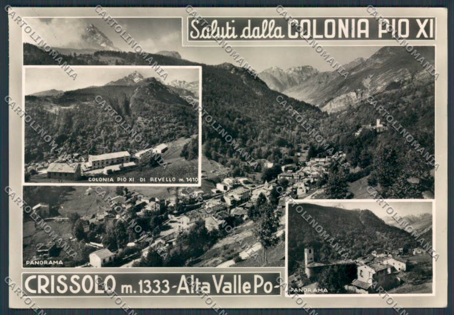 Cuneo Crisollo saluti da Colonia Pio XI foto FG cartolina BB3559 – fronte
