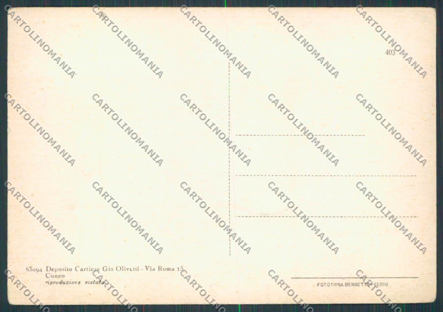 Cuneo Murazzo FORO FG cartolina BB3563 – retro