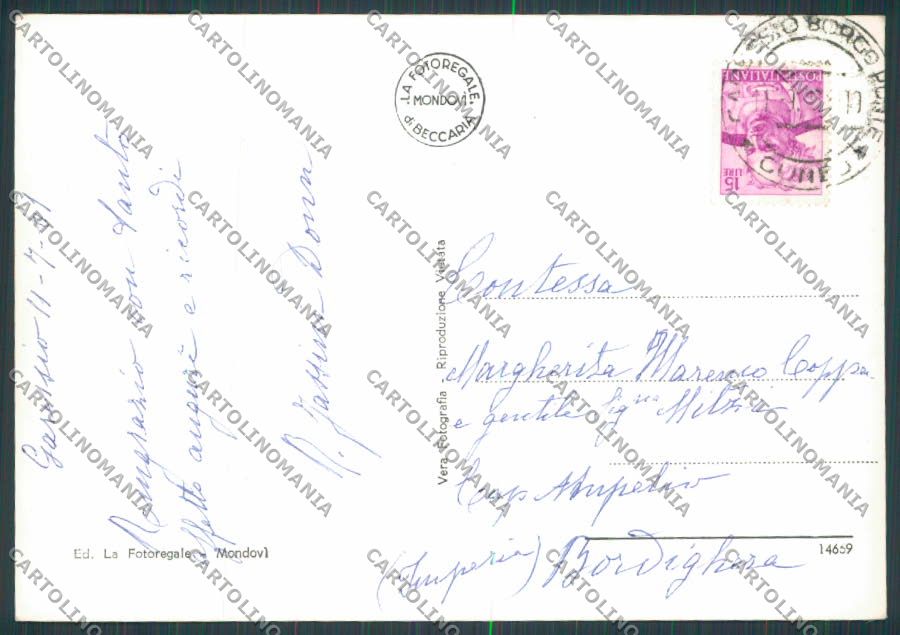 Cuneo Garessio Panorama foto FG cartolina BB3569 – retro