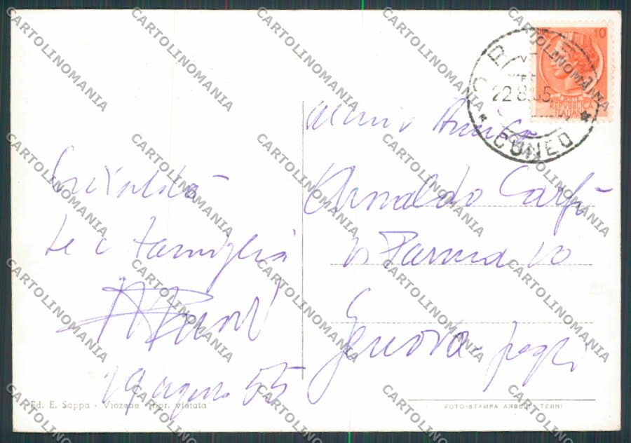 Cuneo Viozene Panorama foto FG cartolina BB3601 – retro