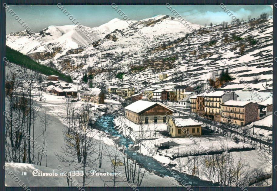 Cuneo Crisollo Nevicata Panorama foto FG cartolina BB3607 – fronte