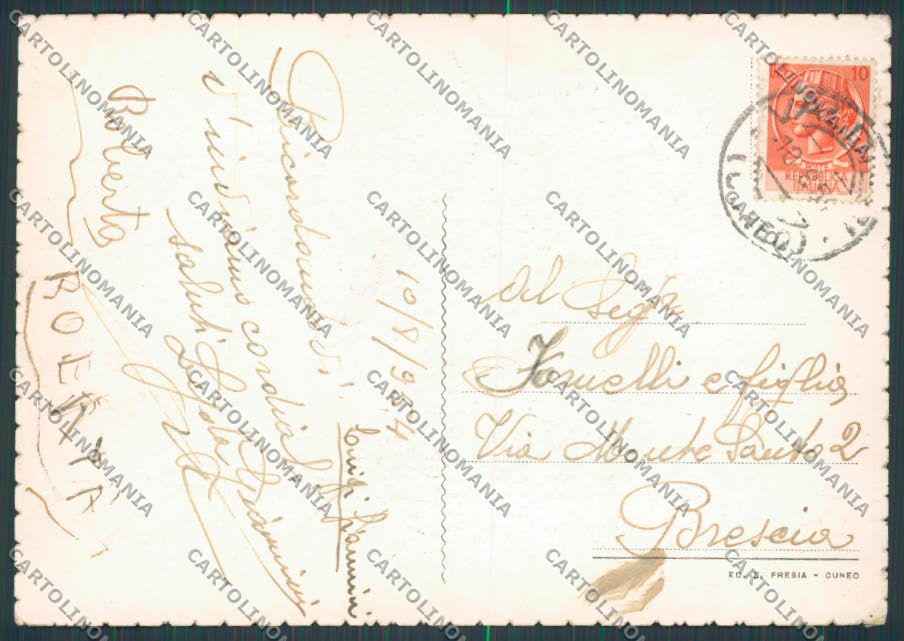 Cuneo Valderi Panorama FG cartolina BB3632 – retro
