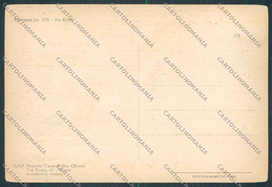 Cuneo Cervasca FG cartolina BB3638 – retro