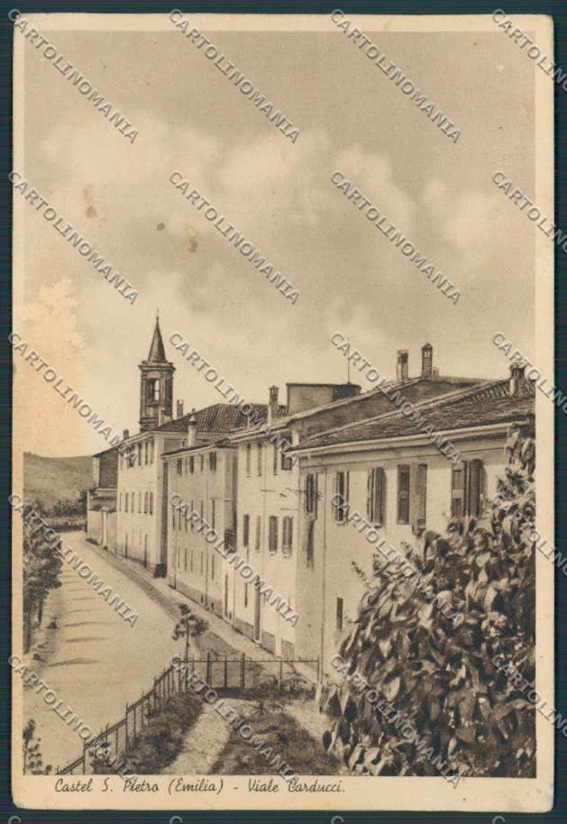 Bologna Castel San Pietro Viale Carducci ABRASA PIEGHINE FG cartolina BB3689 – fronte