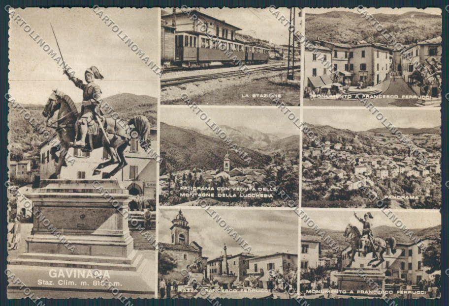 Pistoia Gavinana treno stazione FG cartolina BB3737 – fronte