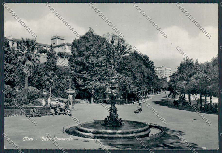 Chieti Città Villa Comunale foto FG cartolina BB3781 – fronte