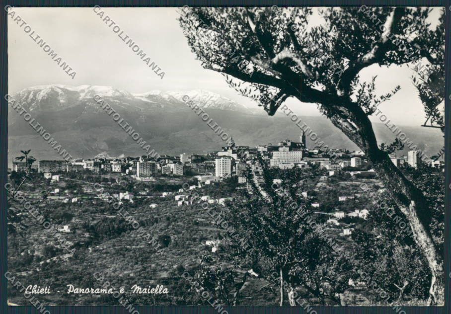Chieti Città Panorama Maiella foto FG cartolina BB3784 – fronte