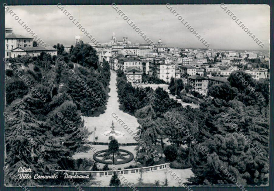 Chieti Città Villa Comunale foto FG cartolina BB3786 – fronte