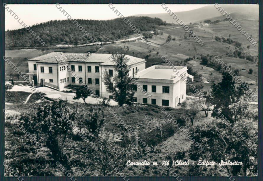 Chieti Carunchio Edificio scolastico Scuola foto FG cartolina BB3794 – fronte