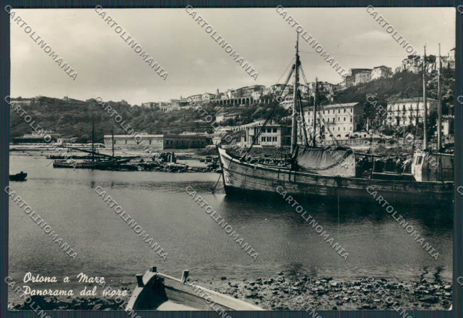 Chieti Ortona Panorama PIEGHINA foto FG cartolina BB3835 – fronte