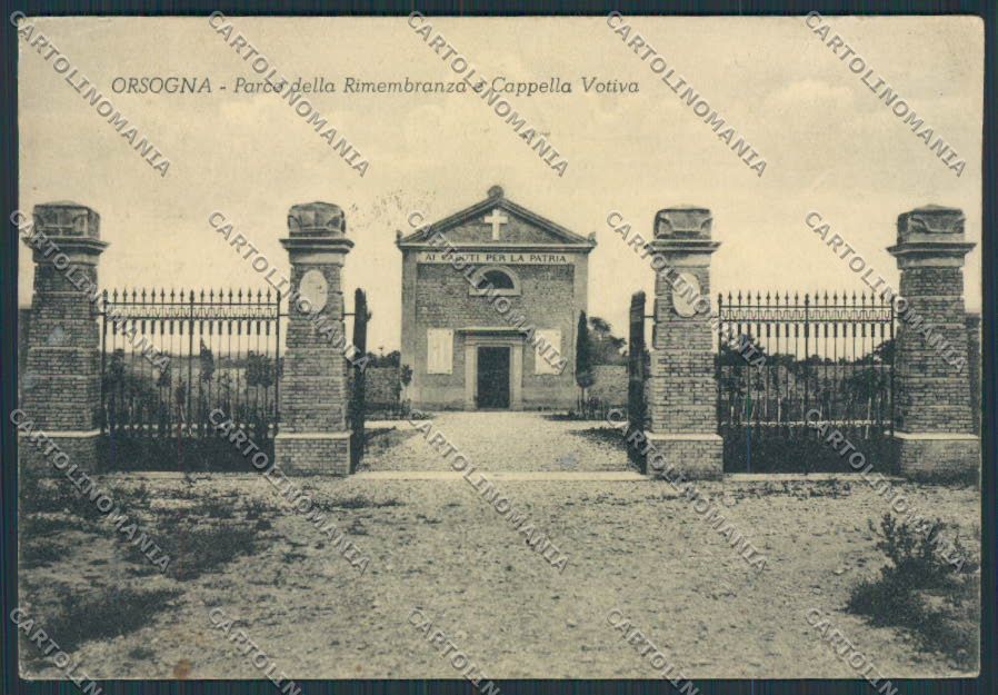 Chieti Orsogna Parco Rimembranza Caduti Patria PIEGHE FG cartolina BB3875 – fronte
