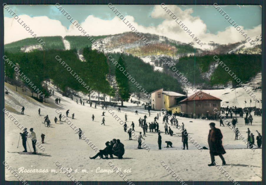 L'Aquila Roccaraso sci foto FG cartolina BB3887 – fronte