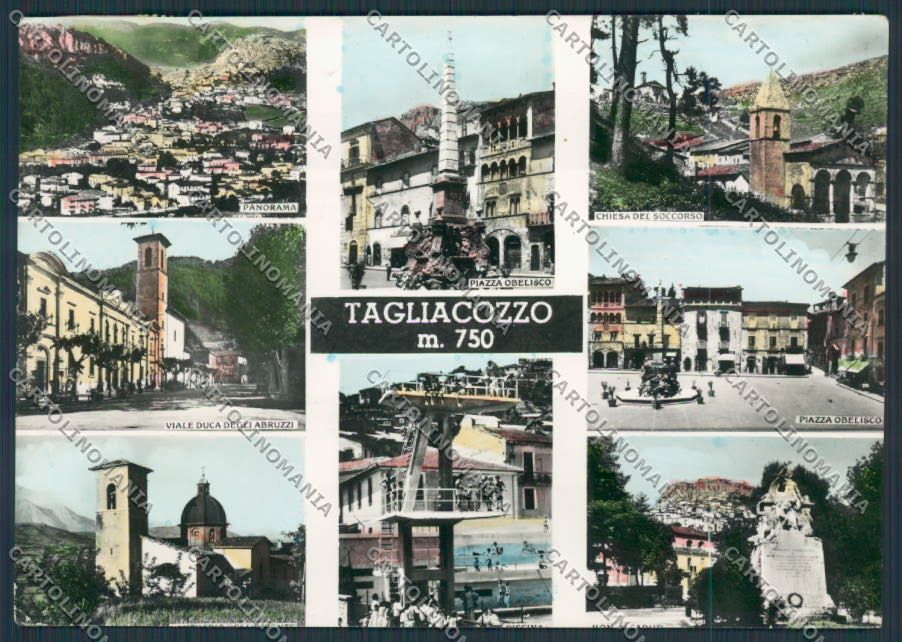 L'Aquila Tagliacozzo Vedutine  foto FG cartolina BB3924 – fronte