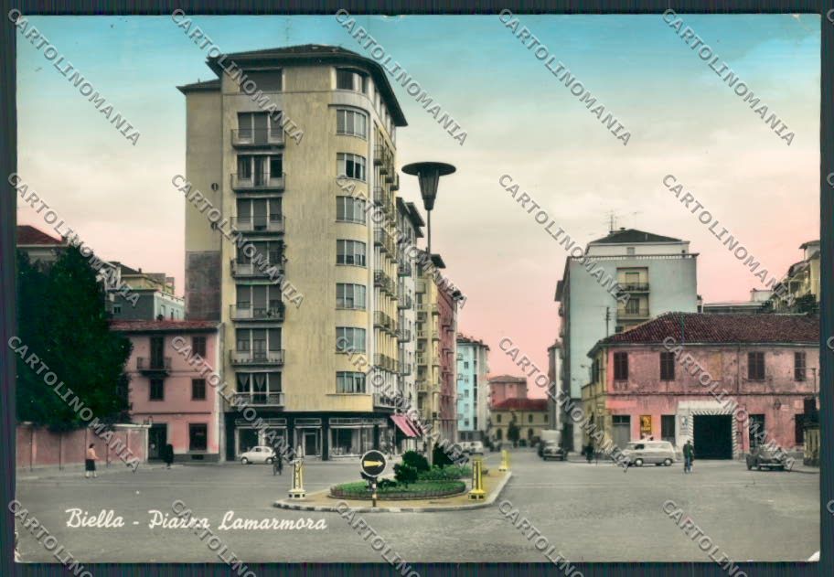 Biella Città Piazza Lamarmora foto FG cartolina BB3983 – fronte