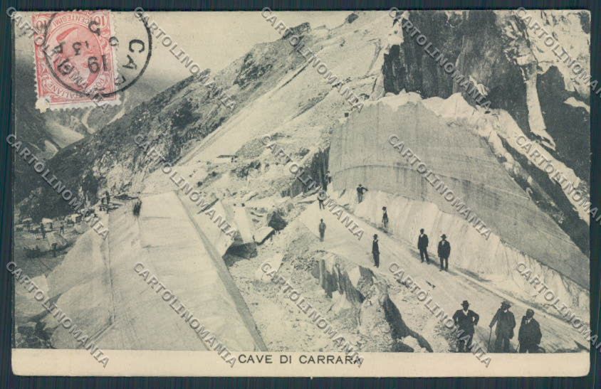 Massa Carrara cave cartolina BB4020 – fronte