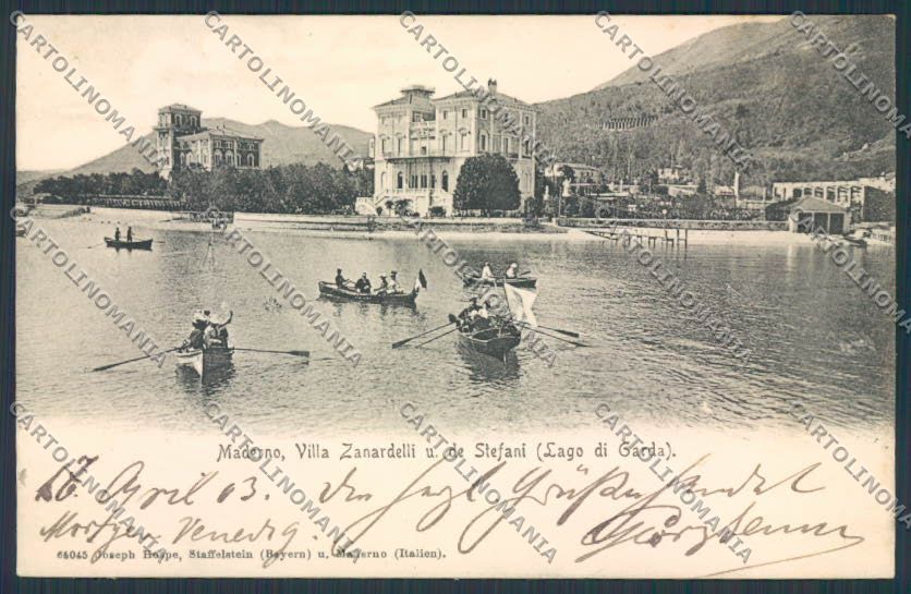 Brescia Maderno Villa Zanardelli Lago di Garda cartolina BB4042 – fronte