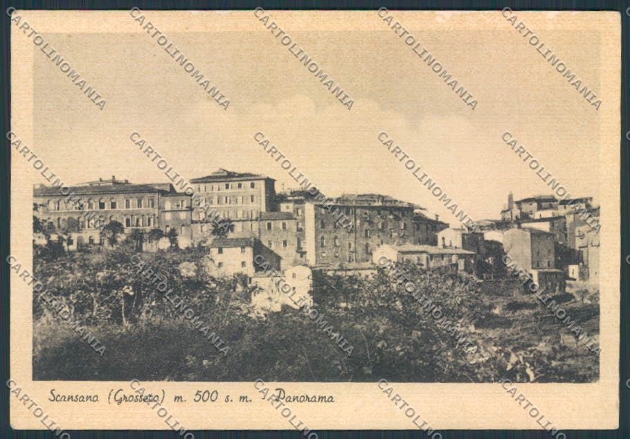 Grosseto Scansano Panorama FG cartolina BB4093 – fronte
